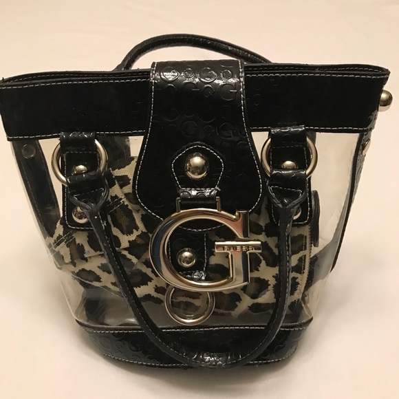 Gifted. Guess Concert Clear & Black Bag. - Picture 4 of 8